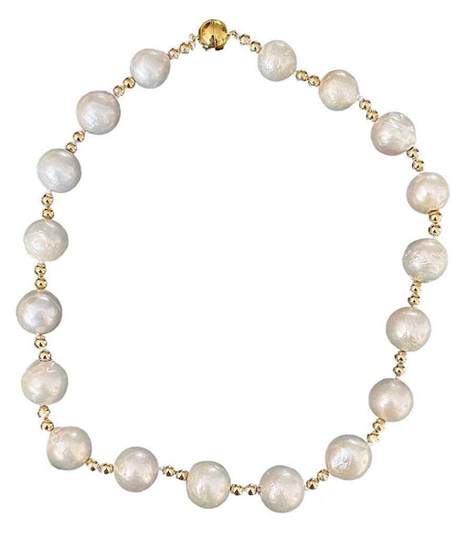 アクセサリー [ERNEST W. BAKER] SHELL PEARL NECKLACE Ernest W. Baker White Shell Pearl Necklace Ernest W. Baker