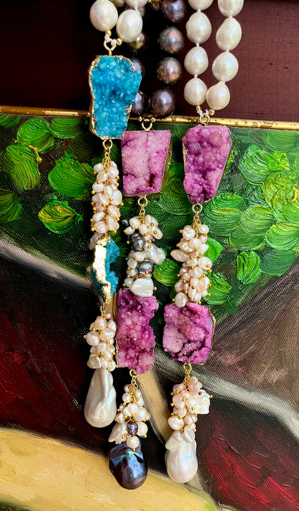GRAPE PEARL WITH AQUA DRUZY