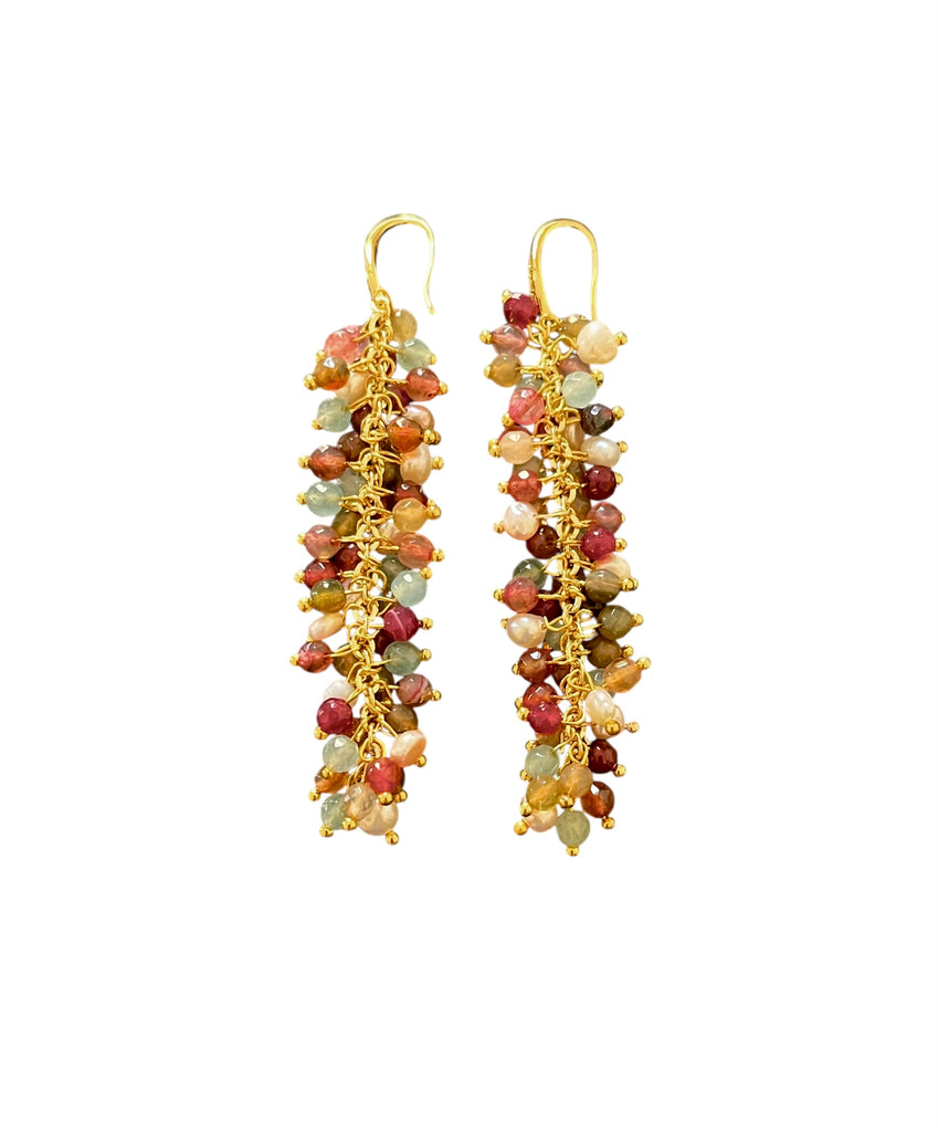 TOURMALINE GRAPE EARRINGS