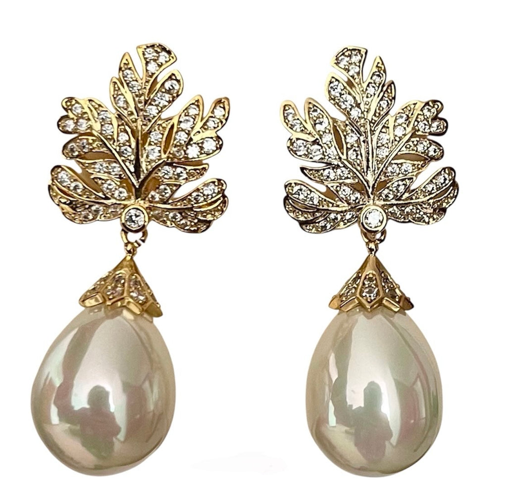 GOLD LEAF EARRINGS