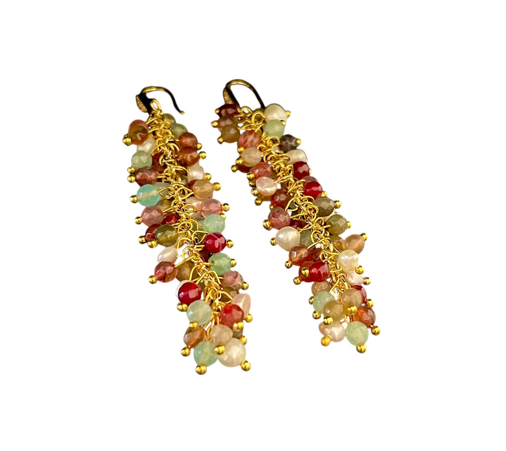 TOURMALINE GRAPE EARRINGS