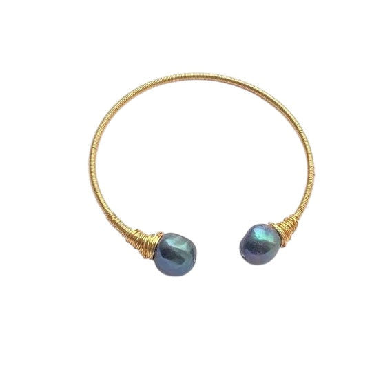 ZEVAR BANGLE WITH  BLACK PEARL