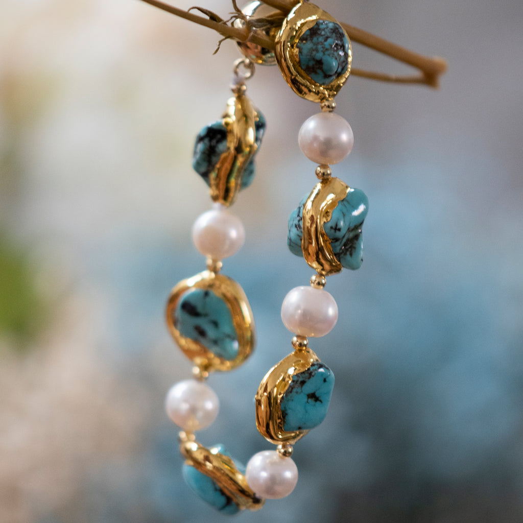 PEARL AND TURQUOISE BRACELET