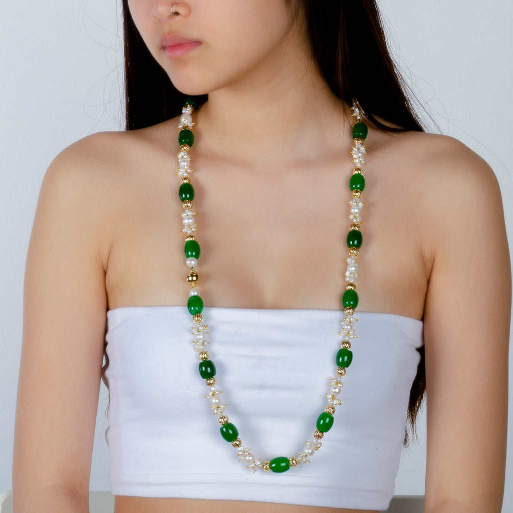 JADE AND PEARL NECKLACE-BIG