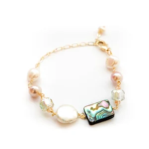 ABALONE AND PEARL TRINKET