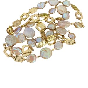 NINI FLAT WIt PINK PEARLS