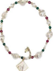 TRINKET BRACELET WITH MOTHER OF PEARL CHARM