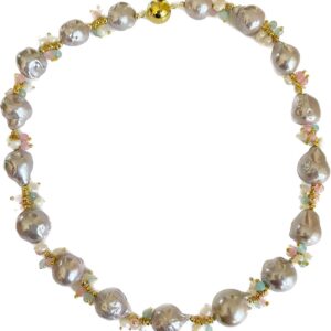 LILAC BAROQUE WITH KESHI PEARLS