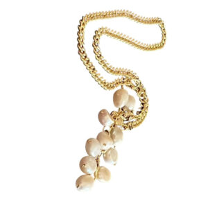 GRAPE PEARL DROP NECKLACE