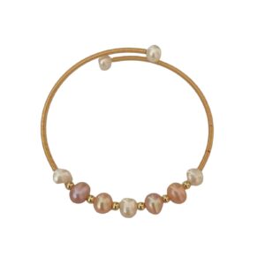ZEVAR BANGLE WITH PASTEL PEARLS