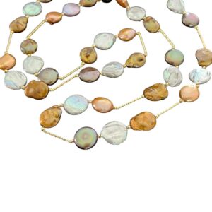 DEEP MULTI COIN TRIO NECKLACE