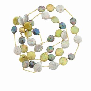 GREEN MULTI TRIO NECKLACE