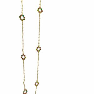 TALIYA-MULTI GEM FLOWER AND PEARL