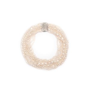 12 TIER WHITE PEARL NECKLACE