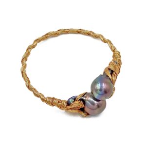 BLACK BAROQUE BANGLE