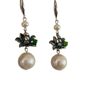 PEARL AND JADE EARRINGS