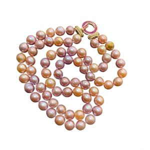 TWO TIER PASTEL EDISON PEARL NECKLACE