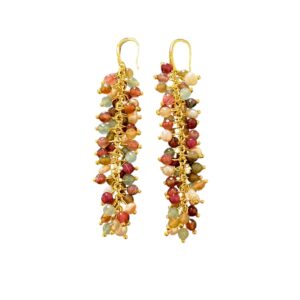 TOURMALINE GRAPE EARRINGS