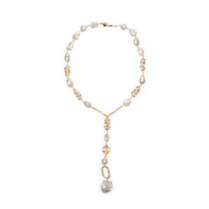 Y SHAPE PEARL NECKLACE