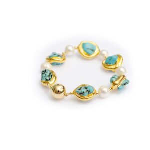 PEARL AND TURQUOISE BRACELET