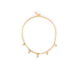 LOOP CHAIN WITH PEARL DROPS