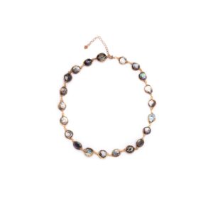 BLACK PEARL WITH GOLD WIRE